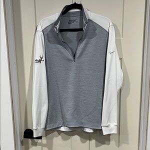 Nike Men's Gray and White Lightweight Jacket